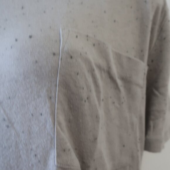 Mens ATM Gray, Black Speckled T-Shirt M - Picture 3 of 6